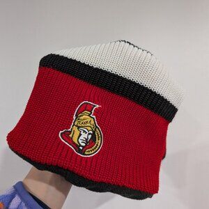 Ottawa Senators NHL Hockey Sockey Sock Hat Toque Red Black White One Size